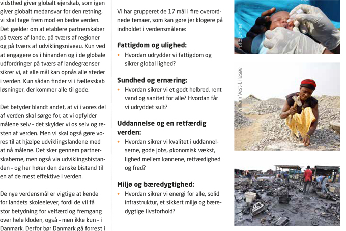 Baggrundsviden om verdensmålene