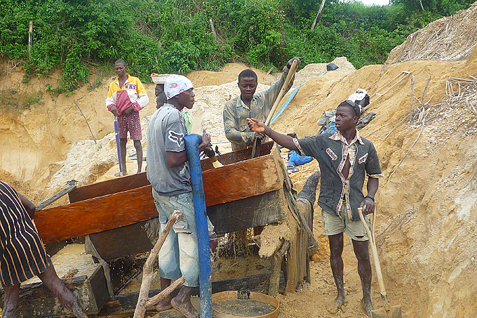 Billeder af Sierra Leones diamanter 