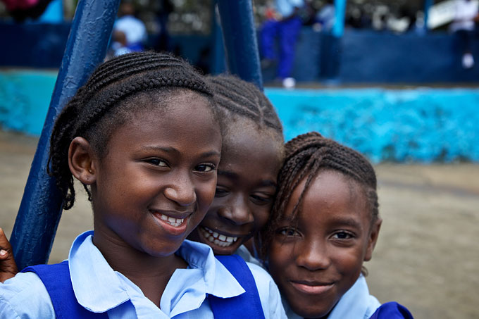 Piger og drenge i Sierra Leone