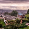 Udsigt over hovedstaden Bogotá. Byen ligger så højt, så klimaet er tempereret - Foto: Andreas Beck
