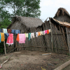 Et hus ved Mamoré-floden. Der er meget fattigdom i det område - foto: Oxfam IBIS