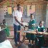 Hun fik også post på sin skole. Foto: Oxfam Kenya.